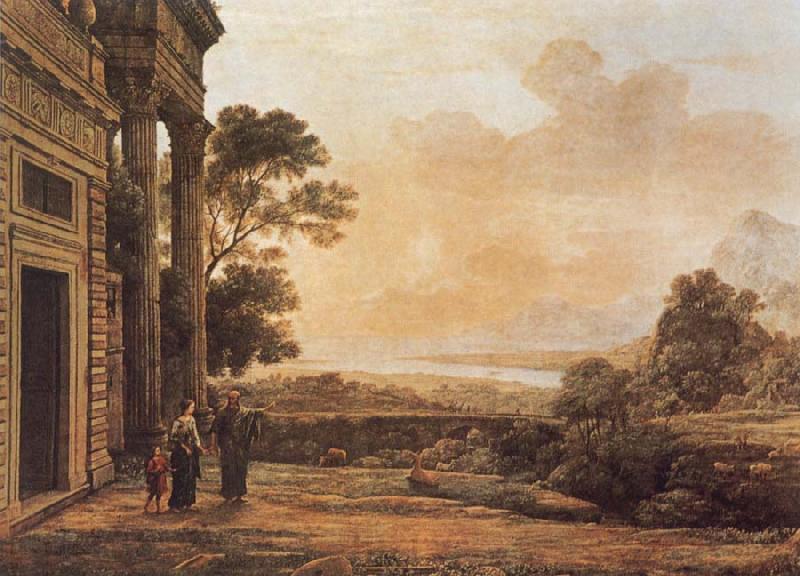 Claude Lorrain The Expulsion of Hagar Norge oil painting art